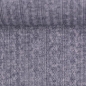 Preview: Strick | JACKY Zopfmuster | Jeansblau meliert
